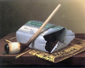 A Smoke Backstage by William Michael Harnett